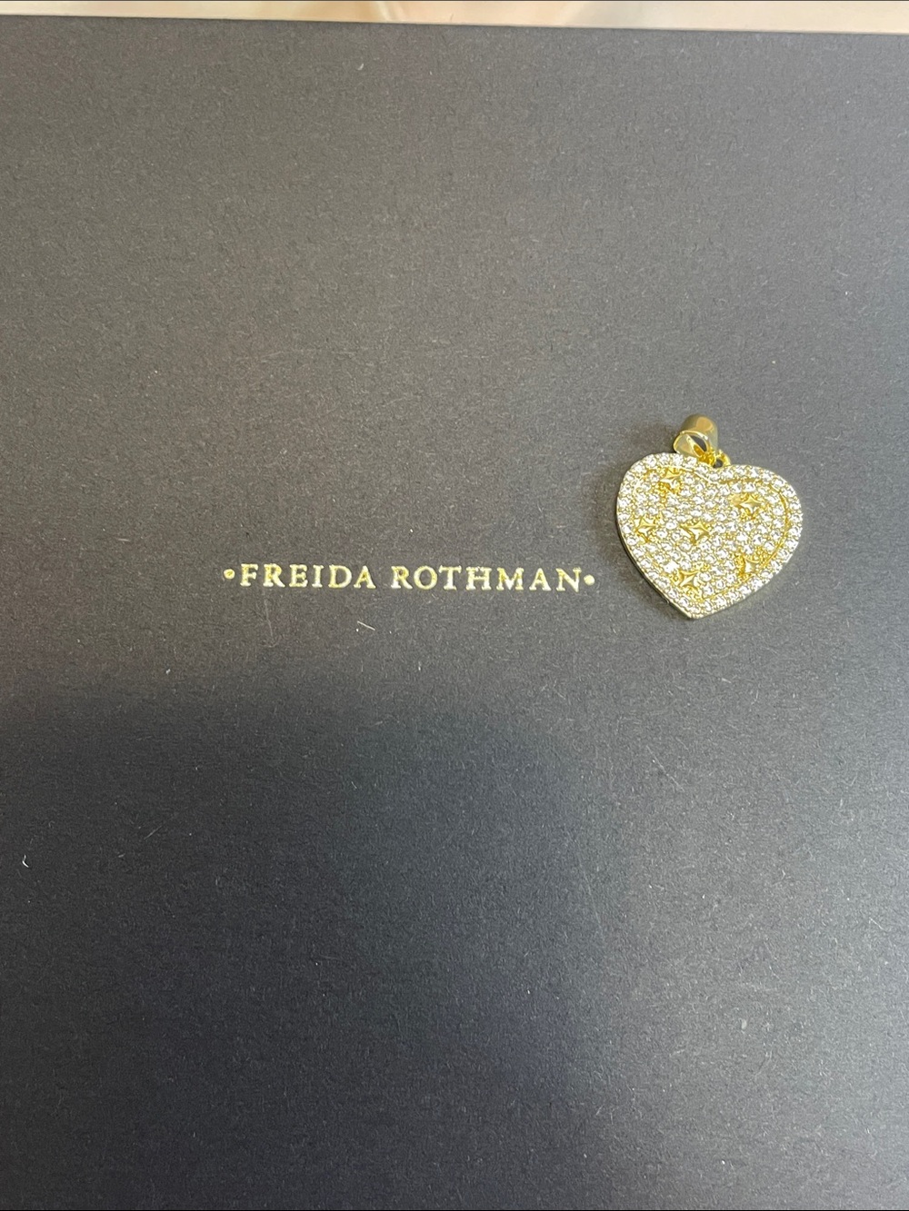 Freida Rothman Gold Heart Necklace Pendant - Picture 3 of 6